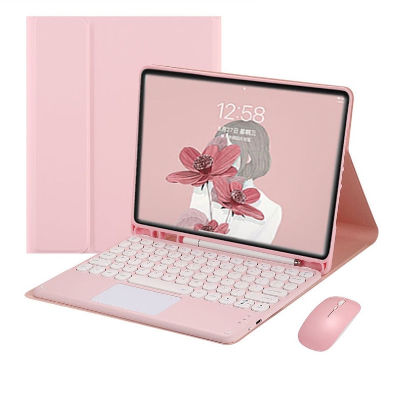 Applicable to S7FE Samsung tablet S6lite wireless Bluetooth keyboard P610 leather case wonderful mouse A7 pen slot A8 - Image 3